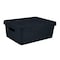 Simplify Storage Tote W/ Lid, 10-7/8 in L x 14-1/2 in W x 10-7/8 in H, Gray, Plastic 25924-CHARCOAL - alternate 1